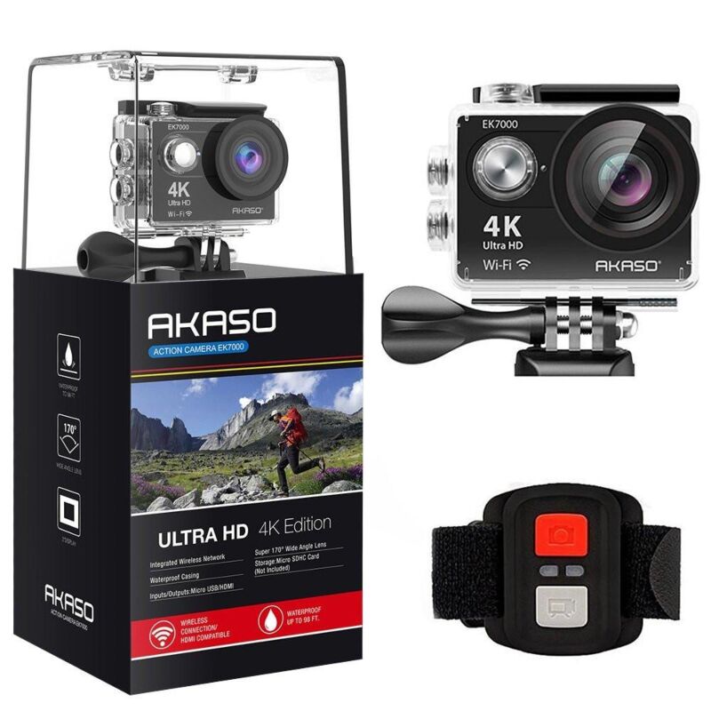 AKASO EK7000 4K WIFI Sports Action Camera Kits With 12MP 170